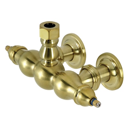 Kingston Brass ABT770-7 3-3/8 inch Wall Mount Faucet Body, Brushed Brass ABT770-7